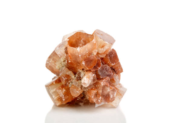 istock Macro mineral stone Aragonite on a black background 1086648622