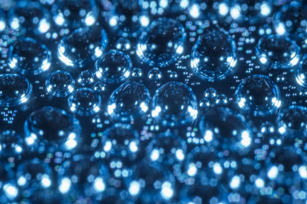 istock Air bubbles in the water, macro photography 1086655082