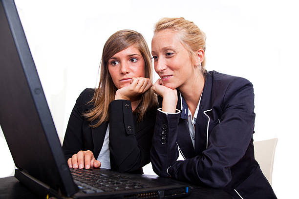 istock Two Young Businesswoman with Laptop 108666004