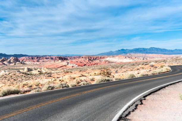 istock Desert Road thru the Valley of Fire, Nevada State Park 1086663264