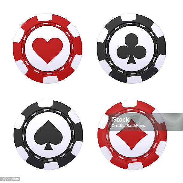 Casino Chip - Fotografias de stock e mais imagens de Ficha de Apostas - Ficha de Apostas, Figura para recortar, Carta de Baralho