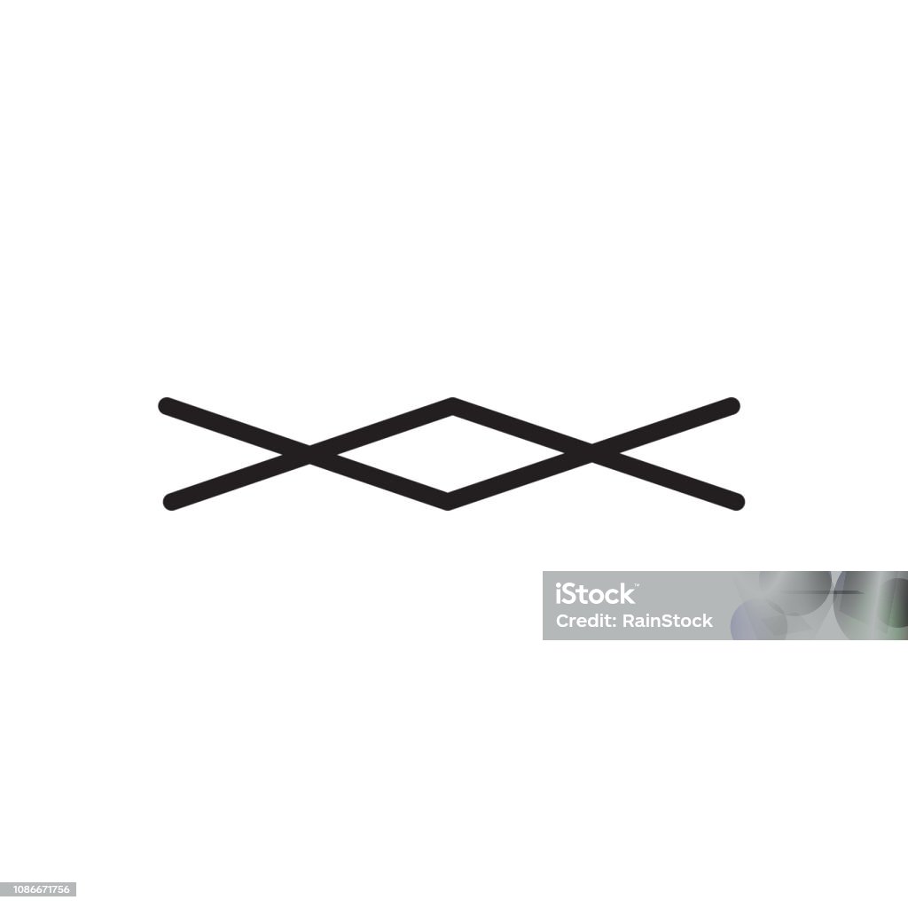 Minimal Line Loop Design Vector Illustration Isolated On White ...