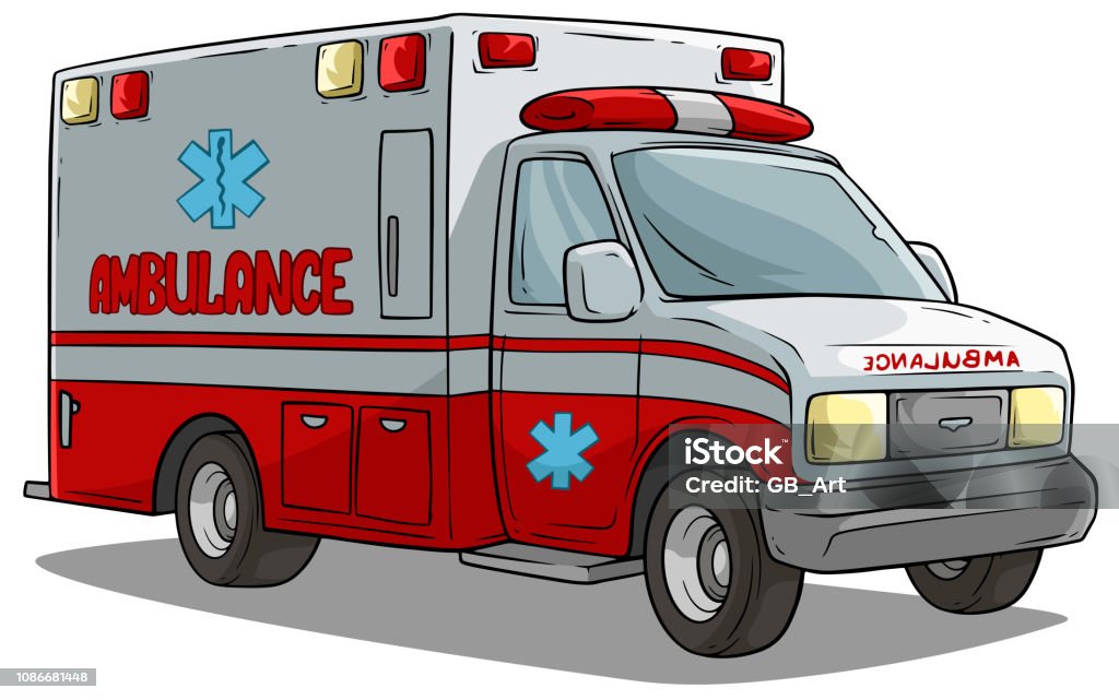 Ilustración de Dibujos Animados Ambulancia Emergencia Auto O Camioneta y  más Vectores Libres de Derechos de Ambulancia - iStock