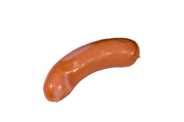 istock One sausage isolated on the white background 1086691780
