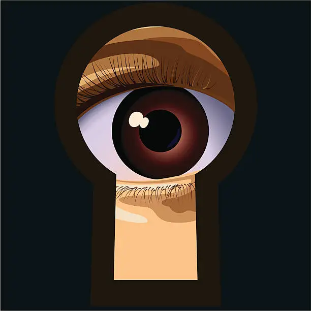 Vector illustration of keyhole