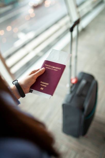 istock Young woman at airport 1086693040