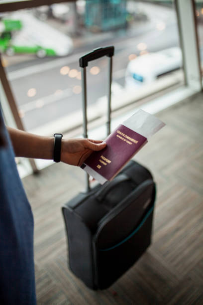 istock Young woman at airport 1086693116