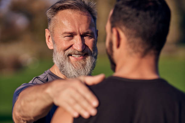istock The father and son standing together 1086701476