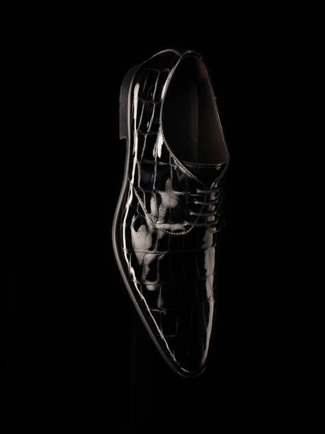 istock Man black business shoes 1086702854
