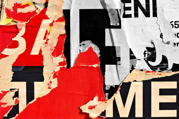 istock Old ripped torn paper crumpled creased posters grunge textures backdrop backgrounds placard 1086725488