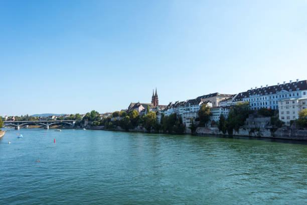 istock Architecture along Rhine River in Basel, Switzerland 1086726028