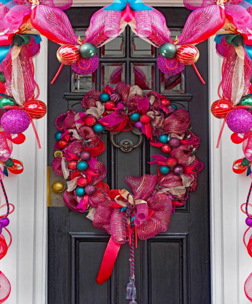 istock front door with festive decorations 1086731692