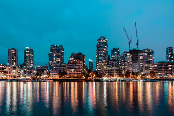 istock Granville island night view 1086739928