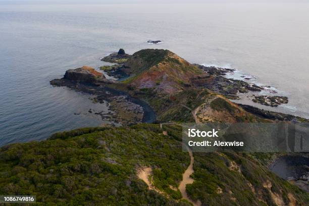 Cape Schanck Victoria Aerial Stock Photo - Download Image Now - Above, Aerial View, Australia