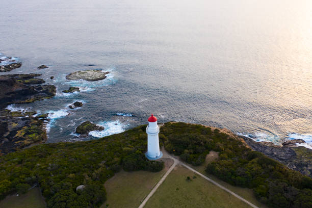 Aerial photograph at Cape Schanck, Victoria.
