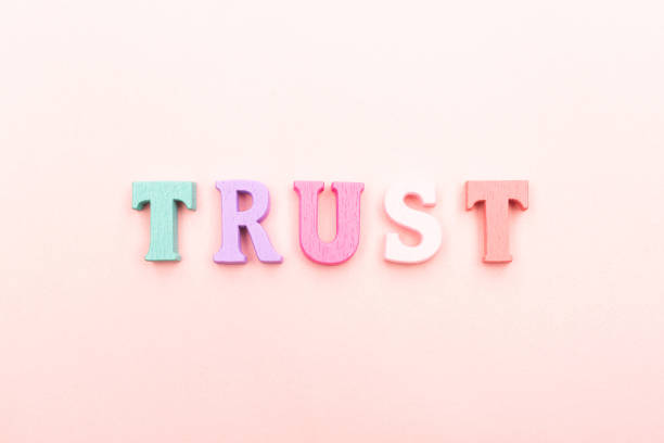 istock Word trust made from children letters 1086751288