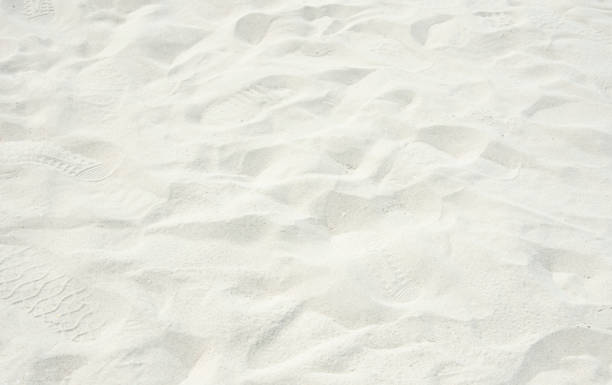 istock Close up of sand beach background space for note and text 1086765654