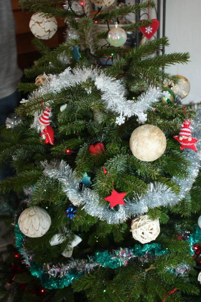 istock Christmas tree decorated  Christmas wreath  Christmas wreath 1086775442