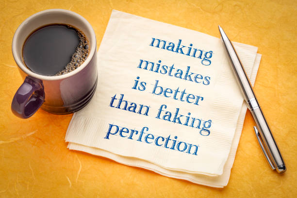 istock Making mistakes is better than faking perfection 1086776810