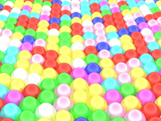 istock Color balls. bright colors background, 3d rendering 1086785672