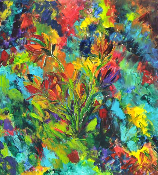 istock Abstract Colorful Contemporary Art Painting 1086796692
