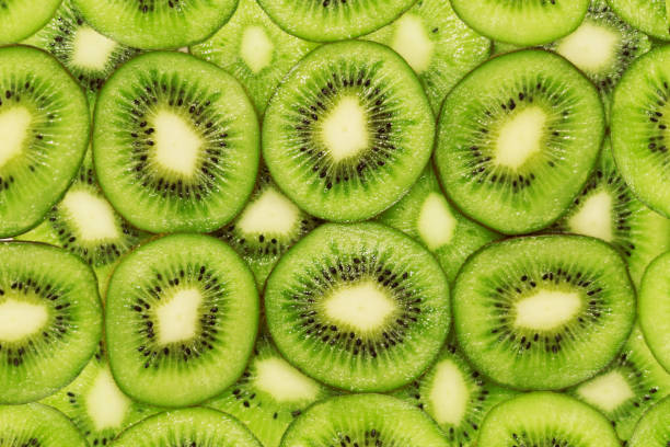 Kiwi fruit background stock photo