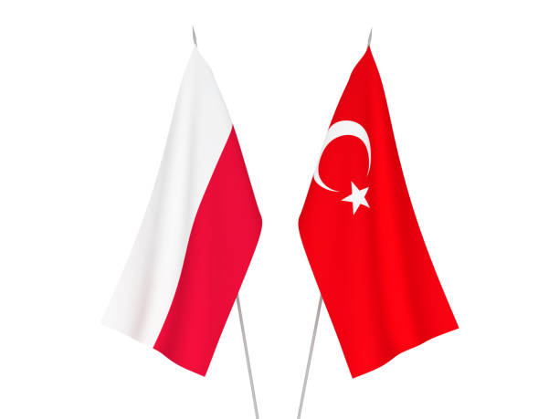 istock Poland and Turkey flags 1086803912