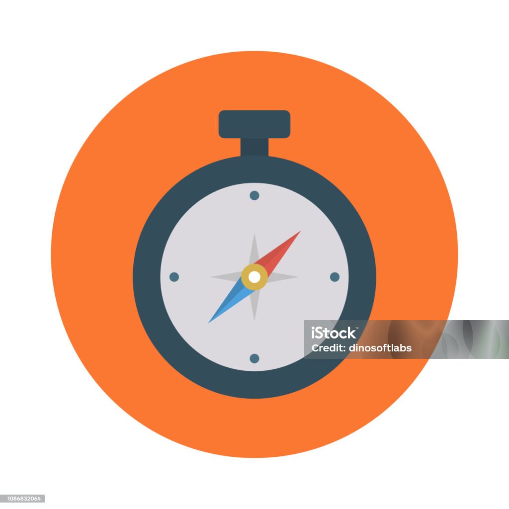Compass Direction North Stock Illustration - Download Image Now ...