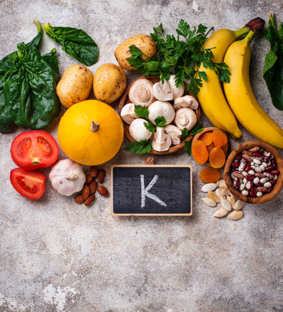 istock Products containing potassium. Healthy food concept 1086834708