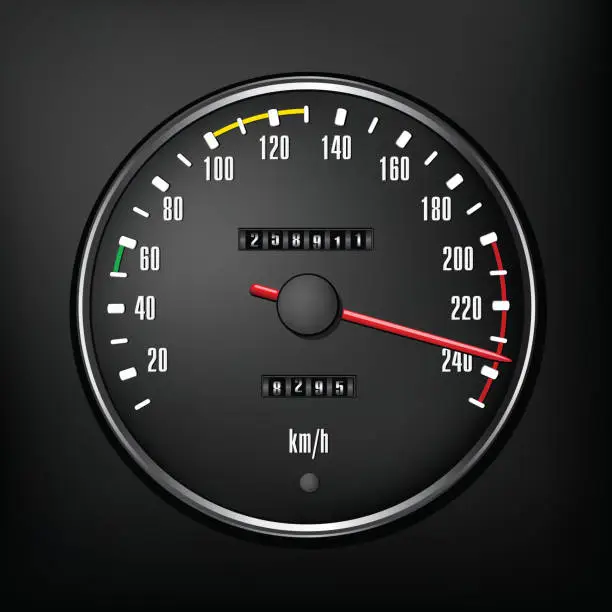 Vector illustration of Speedometer