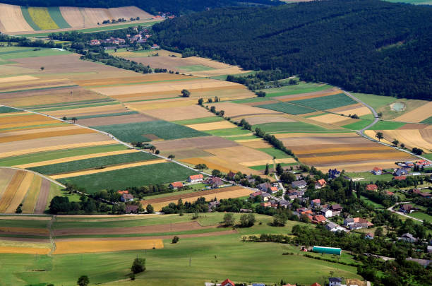 istock Austria, aerial view of rural landscape 1086839270