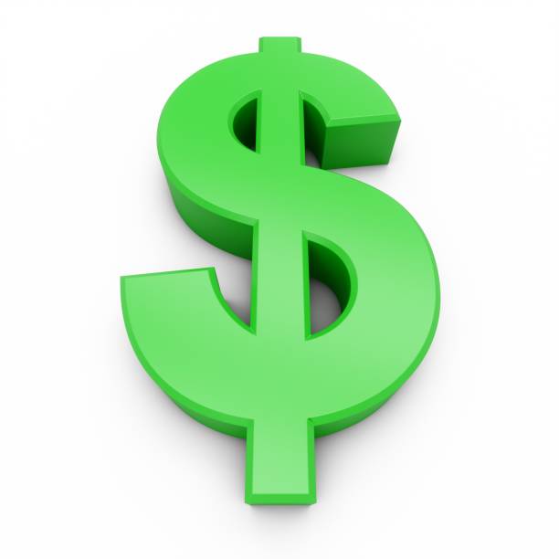 istock 3D Rendering Green Dollar Sign isolated on white background 1086843122