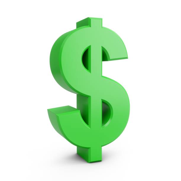 istock 3D Rendering Green Dollar Sign isolated on white background 1086843148