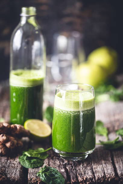 istock Smoothie or Fruit Juice Healthy Spinach, Apple, Ginger 1086843510