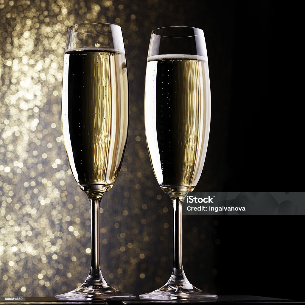 Champagner Flöten - Lizenzfrei Alkoholisches Getränk Stock-Foto