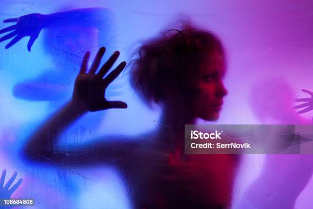 Silhouette Of Young Woman Stock Photo - Download Image Now - Adult, Bathtub, Beautiful People
