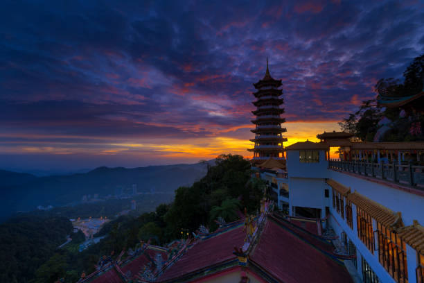 istock Sunset Of Chin Swee Temple 1086857072