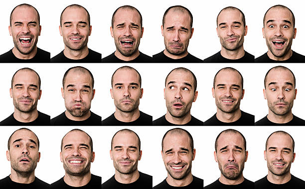Useful faces The thousand faces of the actor. (More different faces of the best actor!) sayings stock pictures, royalty-free photos & images