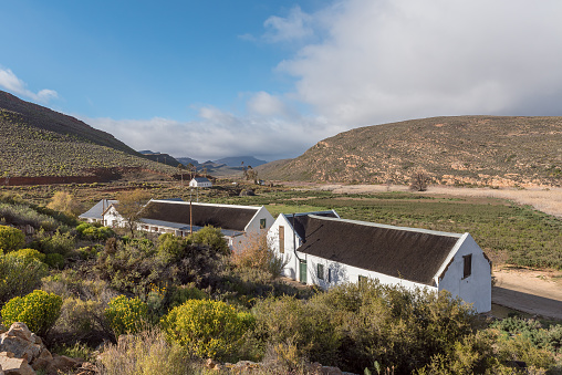MATJIESRIVIER, SOUTH AFRICA, AUGUST 27, 2018: View of the offices of the Matjiesrivier Nature Reserve in the Cederberg Mountains