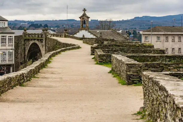 Photo of Roman wall of the city of Lugo (Galicia, Spain)