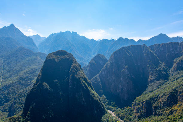 Machu Picchu, a pre-Columbian 15th-century Inca site located 2,430 metres above sea level. Cusco Region of Peru, South America.