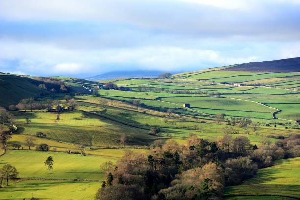 istock Swaledale seen from above. 1086884524