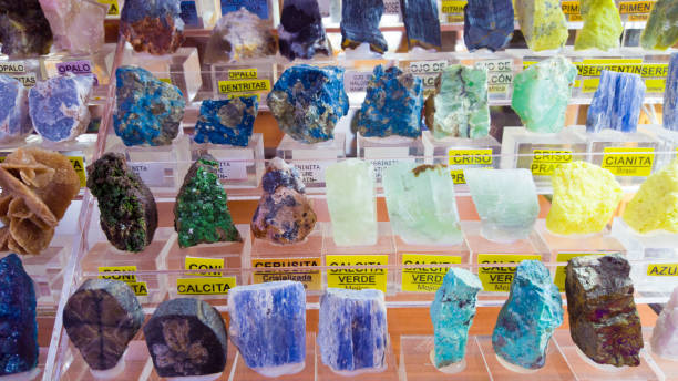 istock collection of different half gemstones - semi precious gems - with names 1086889942