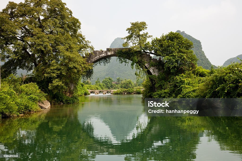 Ponte antiga em Guilin - Royalty-free Ao Ar Livre Foto de stock