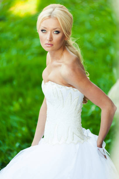 istock Beautiful bride wedding day. Portrait 1086899106