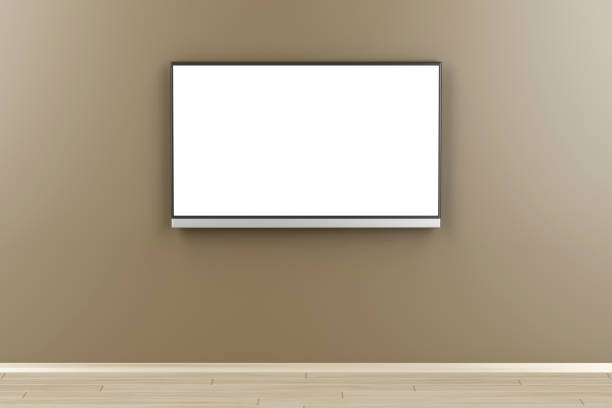 istock Tv with blank screen in the room 1086901250