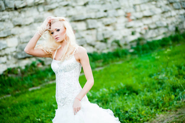 istock Sensual portrait of beautiful bride 1086903204