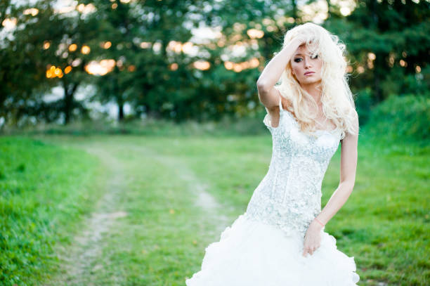 istock Sensual portrait of beautiful bride 1086903420