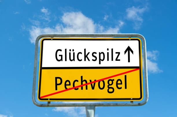 Place-name sign Glückspilz/Pechvogel
