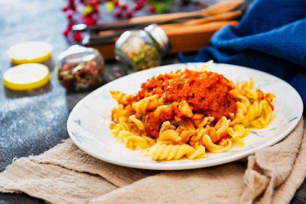 istock Pasta Bolognese on the table 1086908488